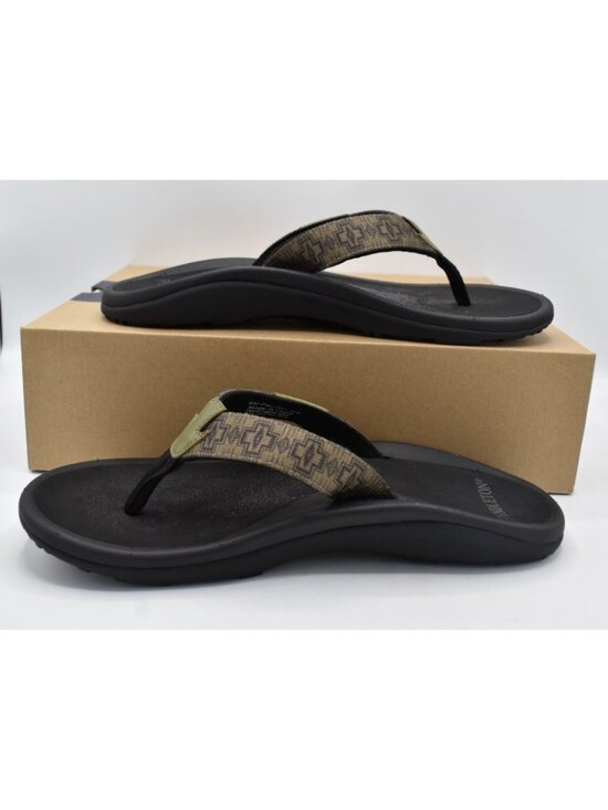 Pendleton Mens Size 9 Harding Thong Olive Flip Flops Sandals Shoes